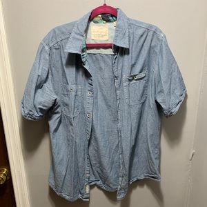 Weatherproof size L light blue button up shirt